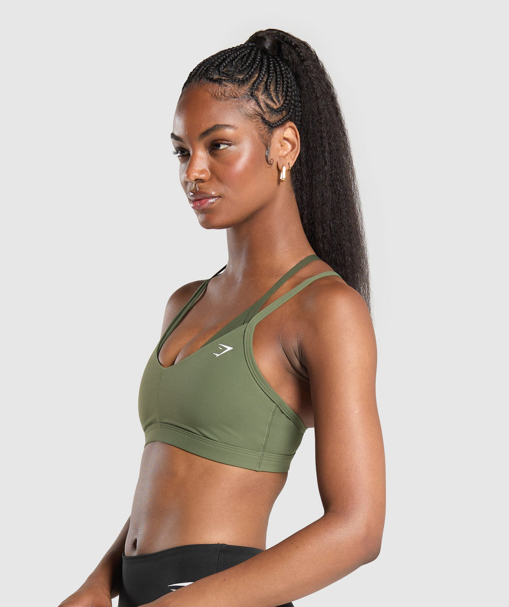 Double Up Sports Bra Core Olive/Winter Olive