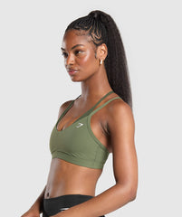 Double Up Sports Bra Core Olive/Winter Olive