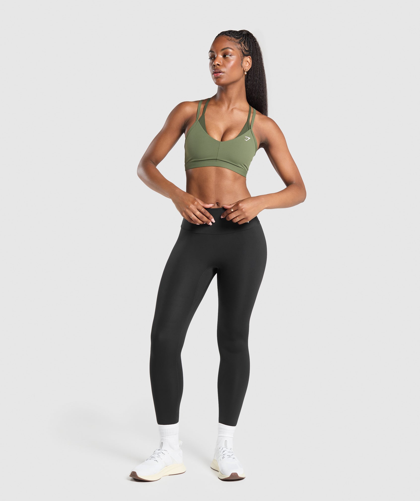Double Up Sports Bra Core Olive/Winter Olive