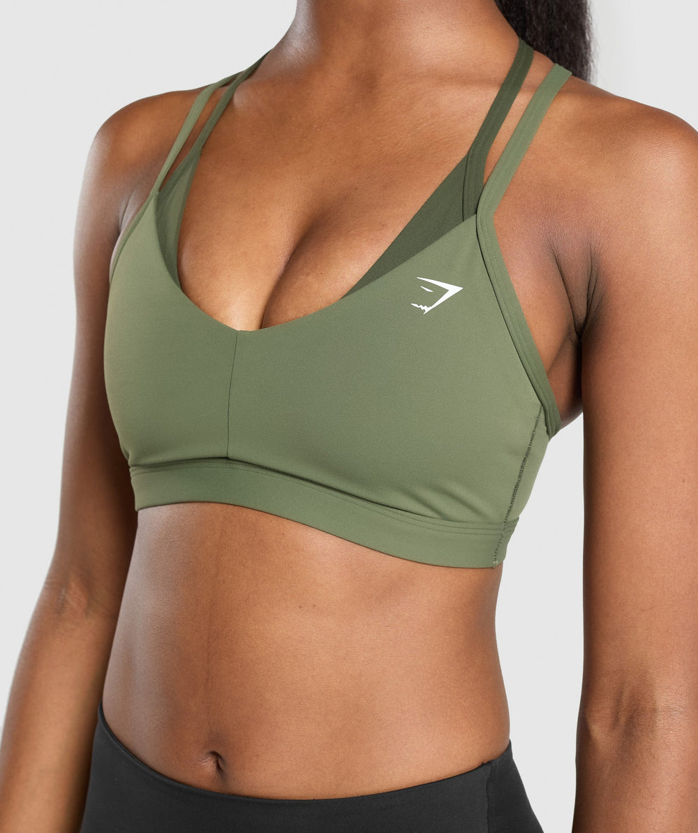 Double Up Sports Bra Core Olive/Winter Olive