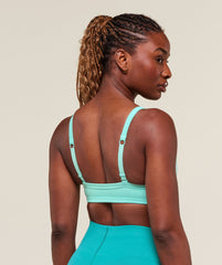 Energised Seamless Sports Bra Pop Turquoise