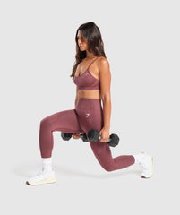 Vital Sports Bra Burgundy Pink Marl