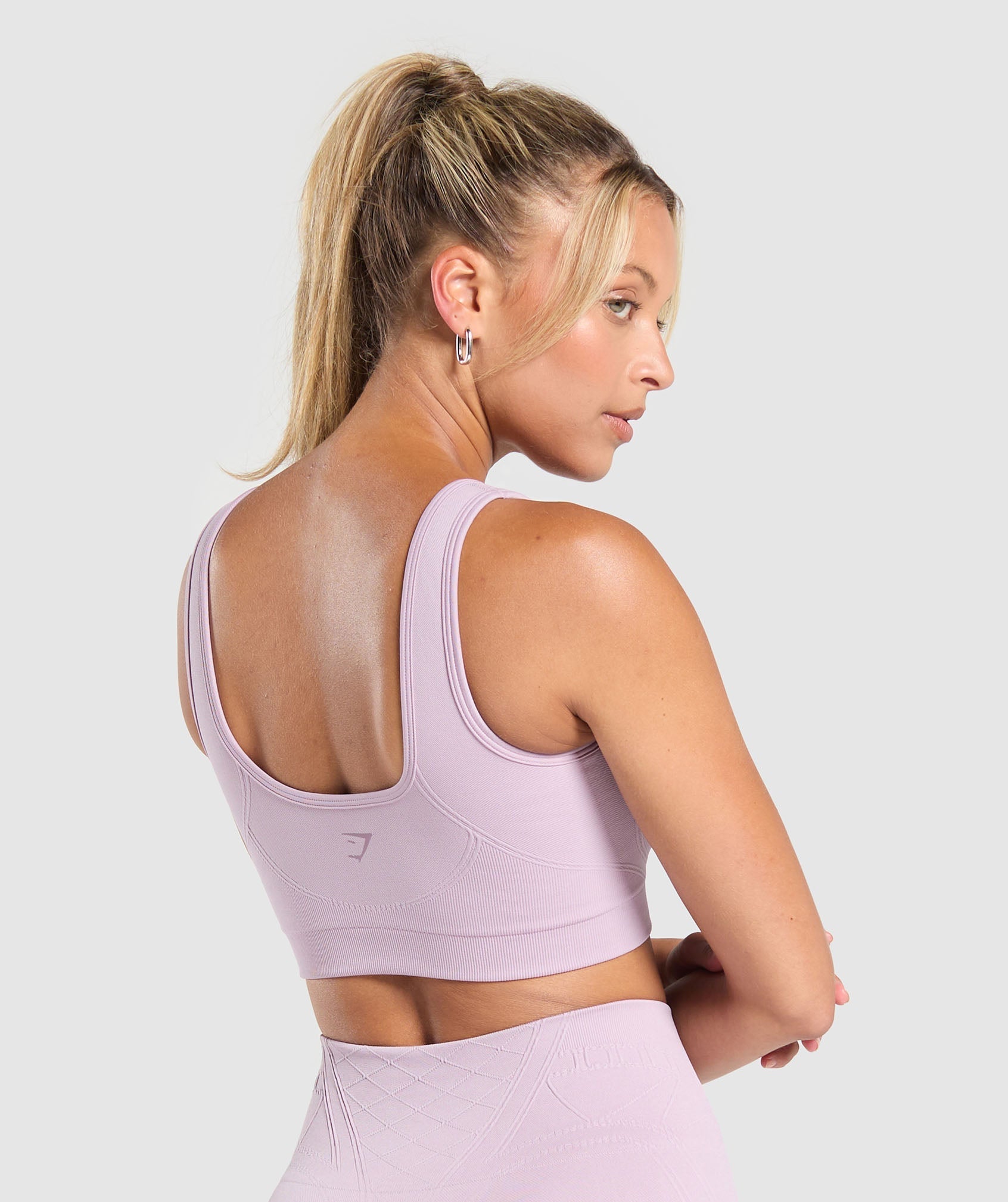 Corset Seamless Sports Bra Warm Lilac