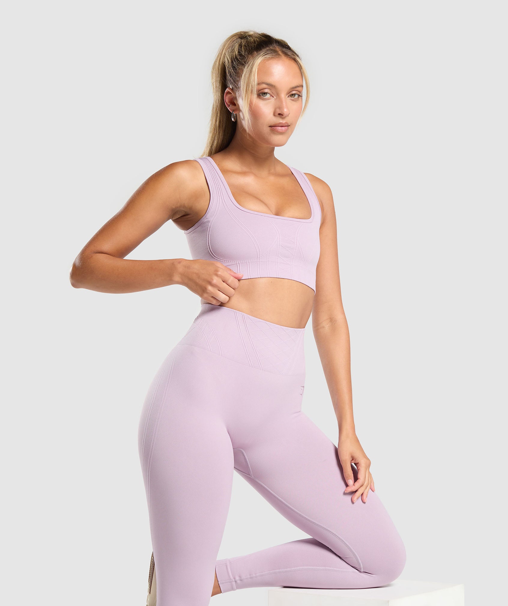 Corset Seamless Sports Bra Warm Lilac