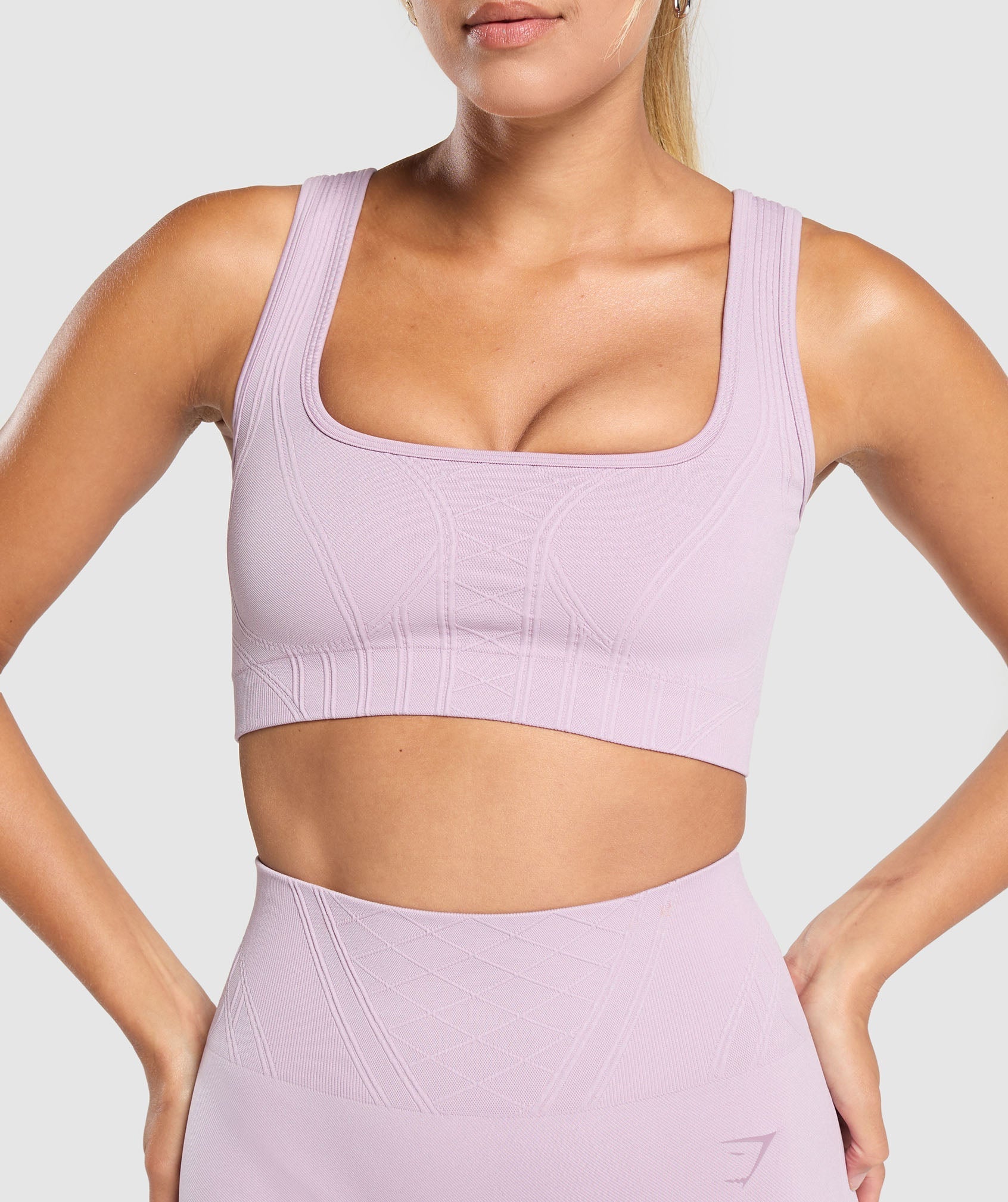 Corset Seamless Sports Bra Warm Lilac