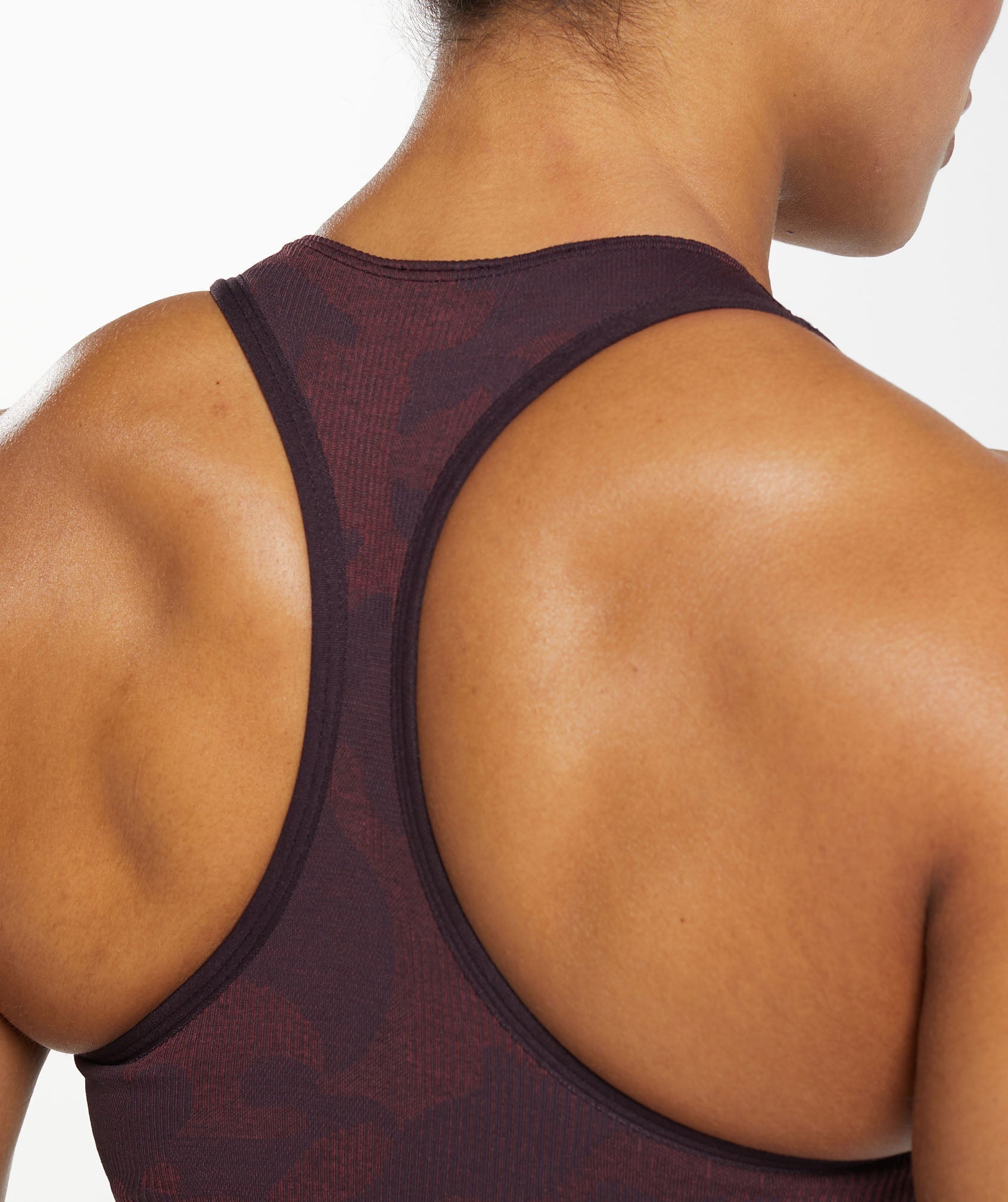 Adapt Camo Seamless Sports Bra Plum Brown/Burgundy Brown