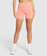 Luxe Seamless Shorts Muted Coral Marl