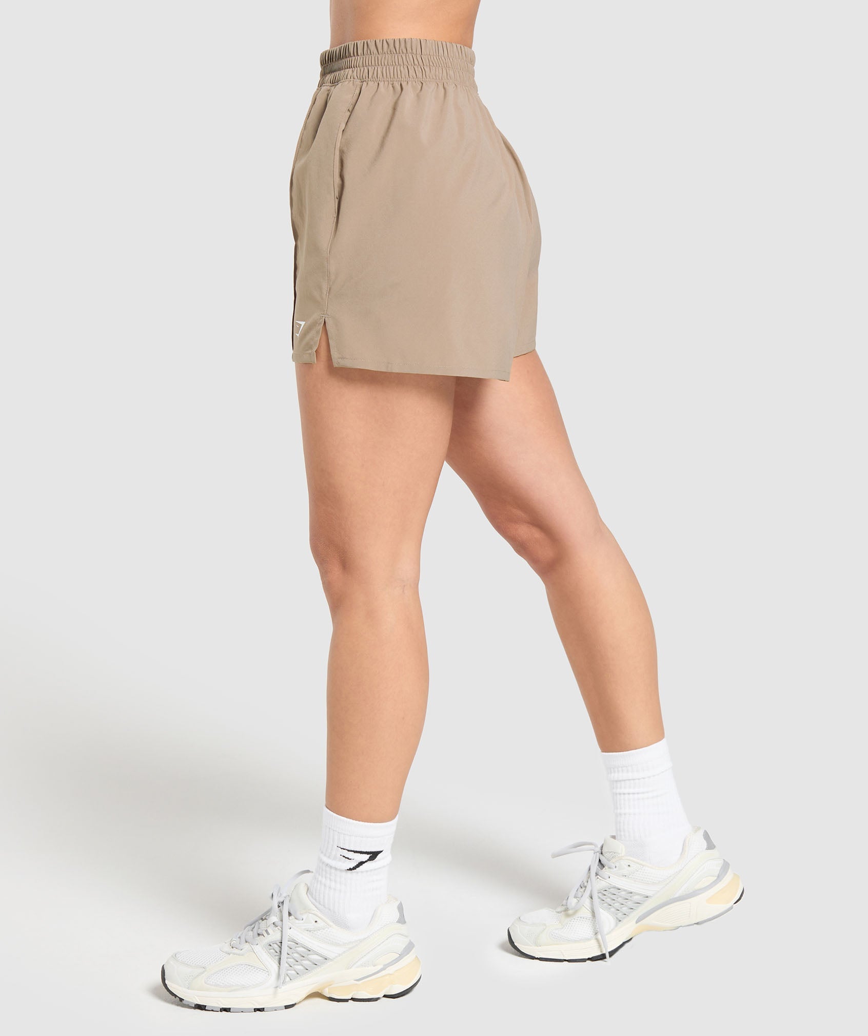 Pintuck Shorts Lifestyle Brown