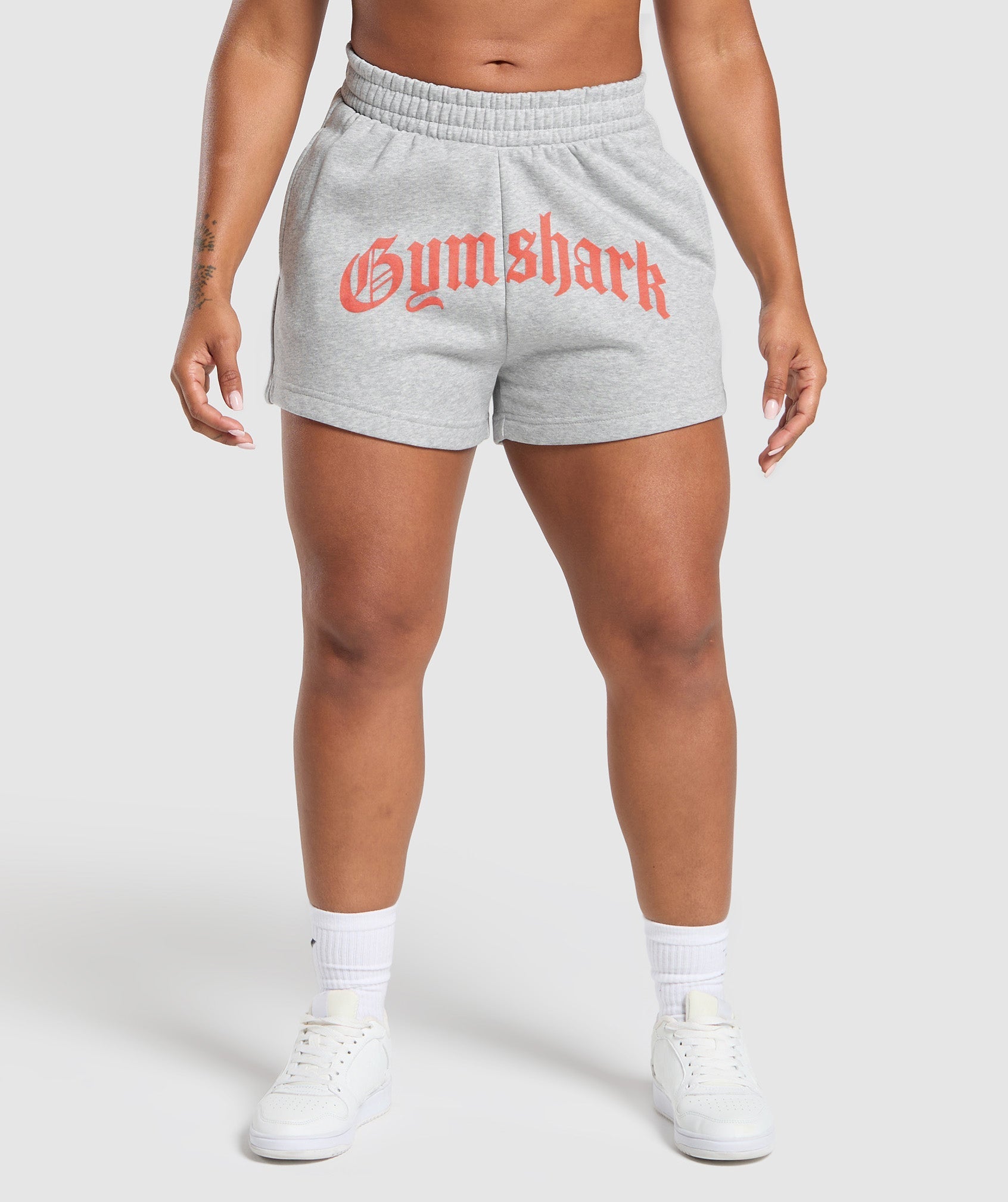 Strength Department Graphic Shorts Light Grey Core Marl