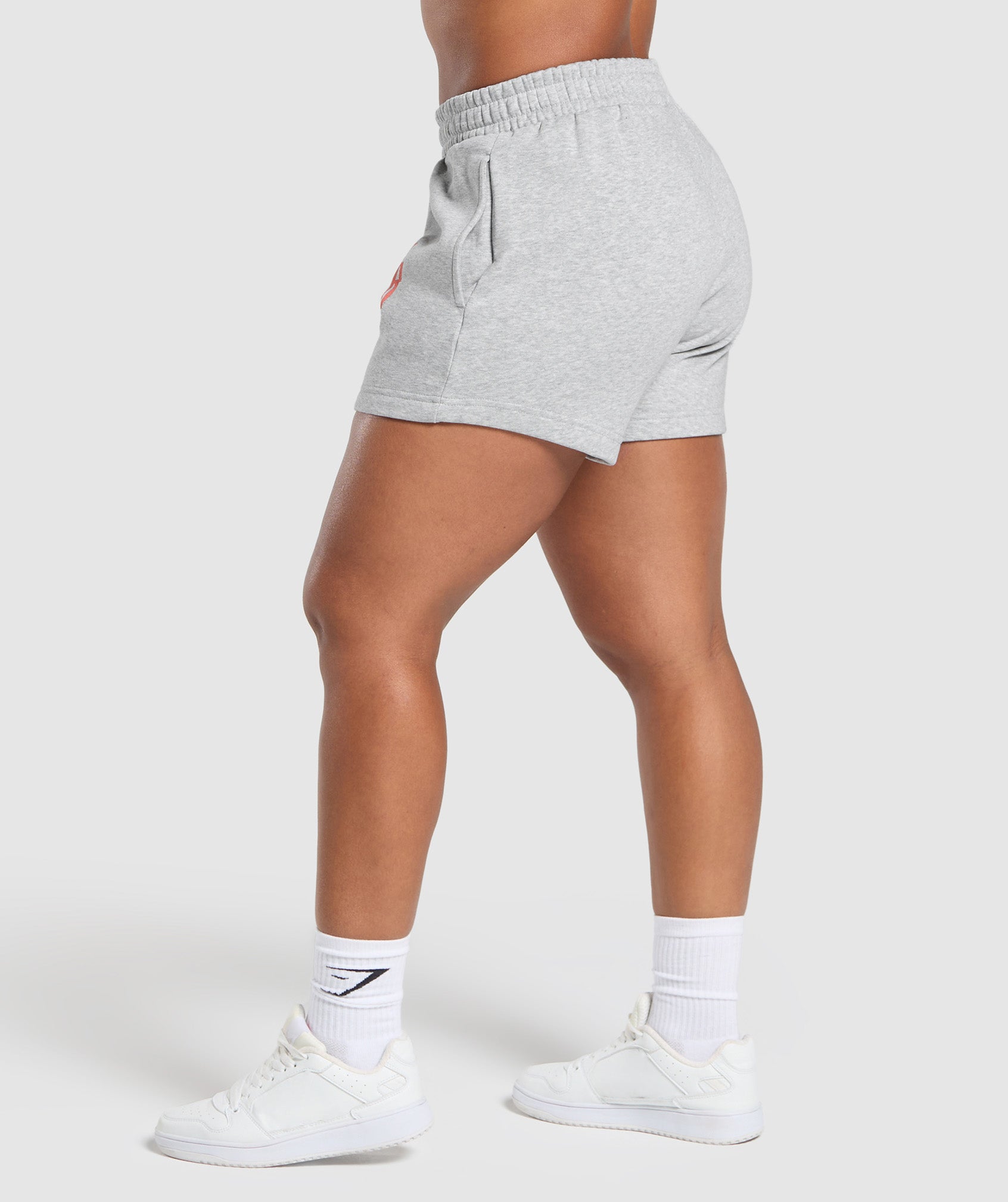 Strength Department Graphic Shorts Light Grey Core Marl