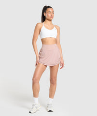 Ruched Skort Muted Pink