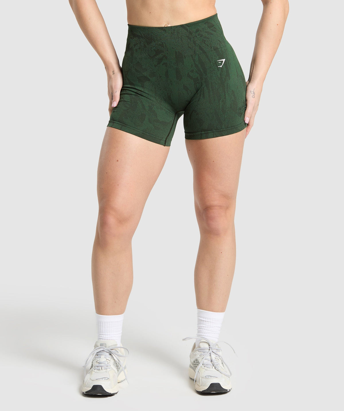 Adapt Camo Seamless Shorts Trail Green/Classic Green