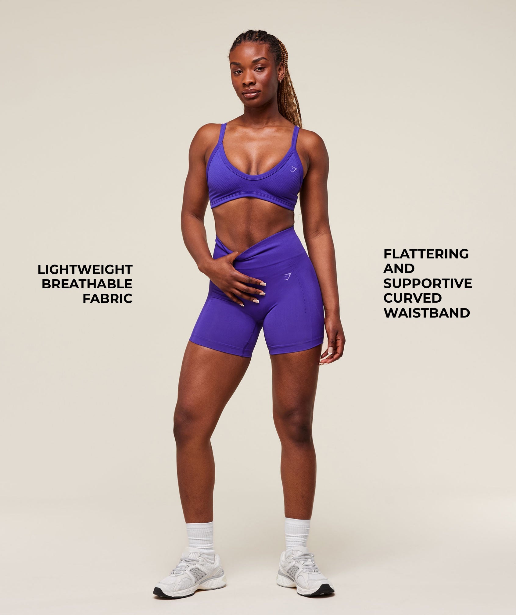 Energised Seamless Shorts Cobalt Purple