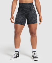 Reps Power Tight Shorts Onyx Grey Print