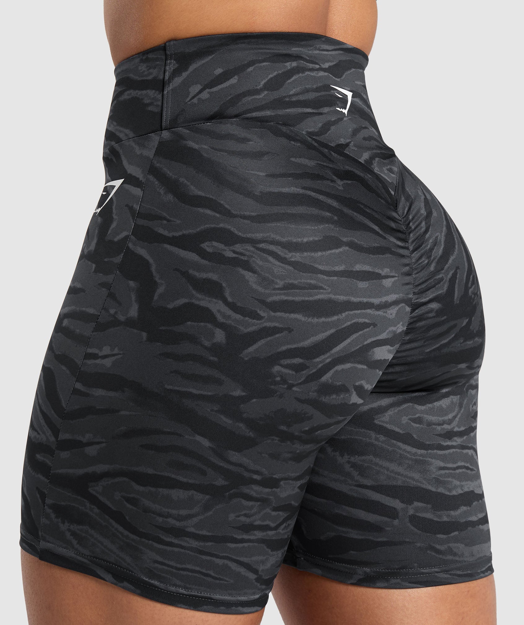 Reps Power Tight Shorts Onyx Grey Print