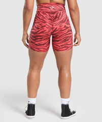 Reps Power Tight Shorts Varsity Pink Print