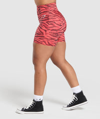 Reps Power Tight Shorts Varsity Pink Print