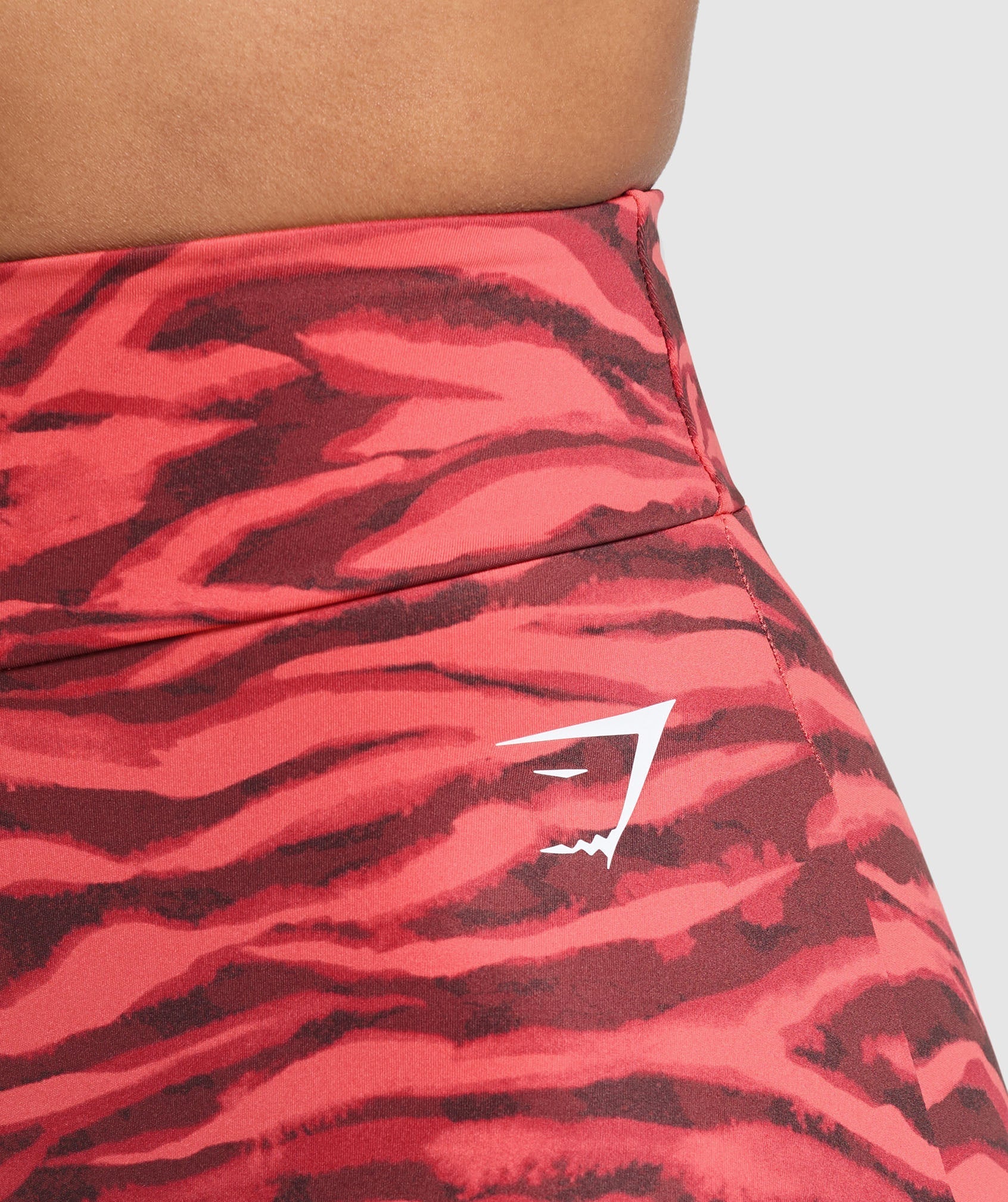 Reps Power Tight Shorts Varsity Pink Print