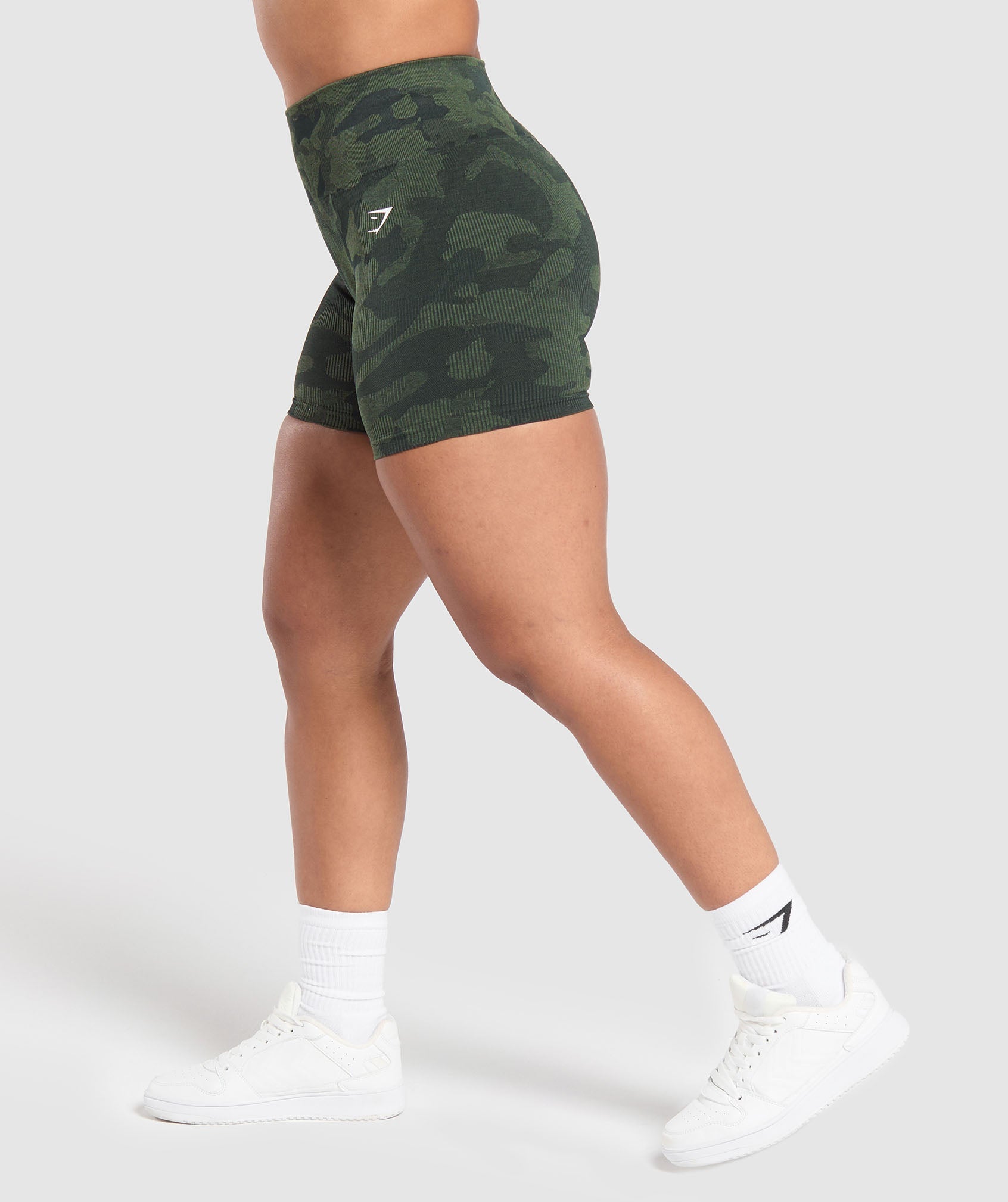 Adapt Camo Seamless Shorts Victory Green/ Force Green