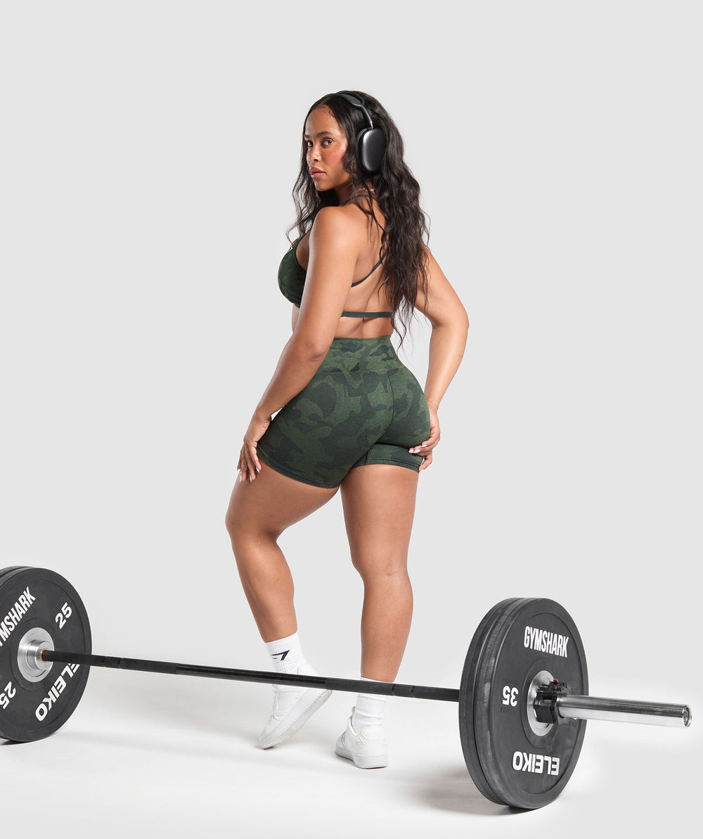 Adapt Camo Seamless Shorts Victory Green/ Force Green