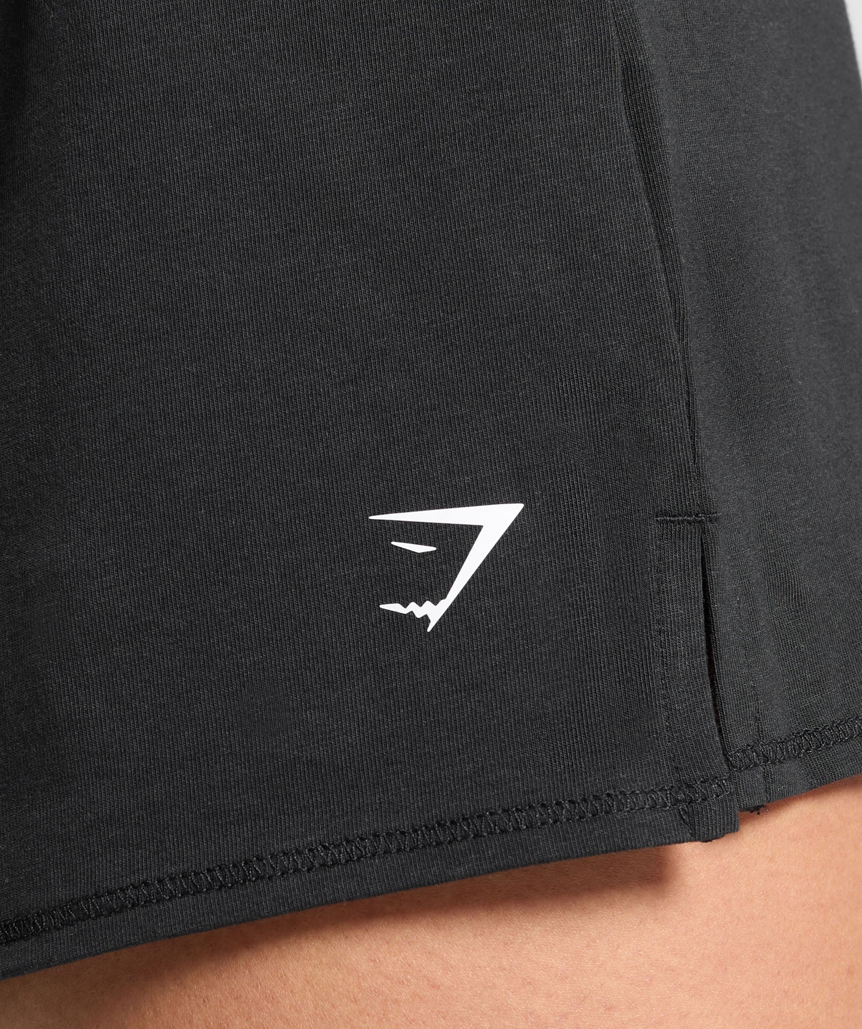 Your Plate or Mine Cotton Shorts Black