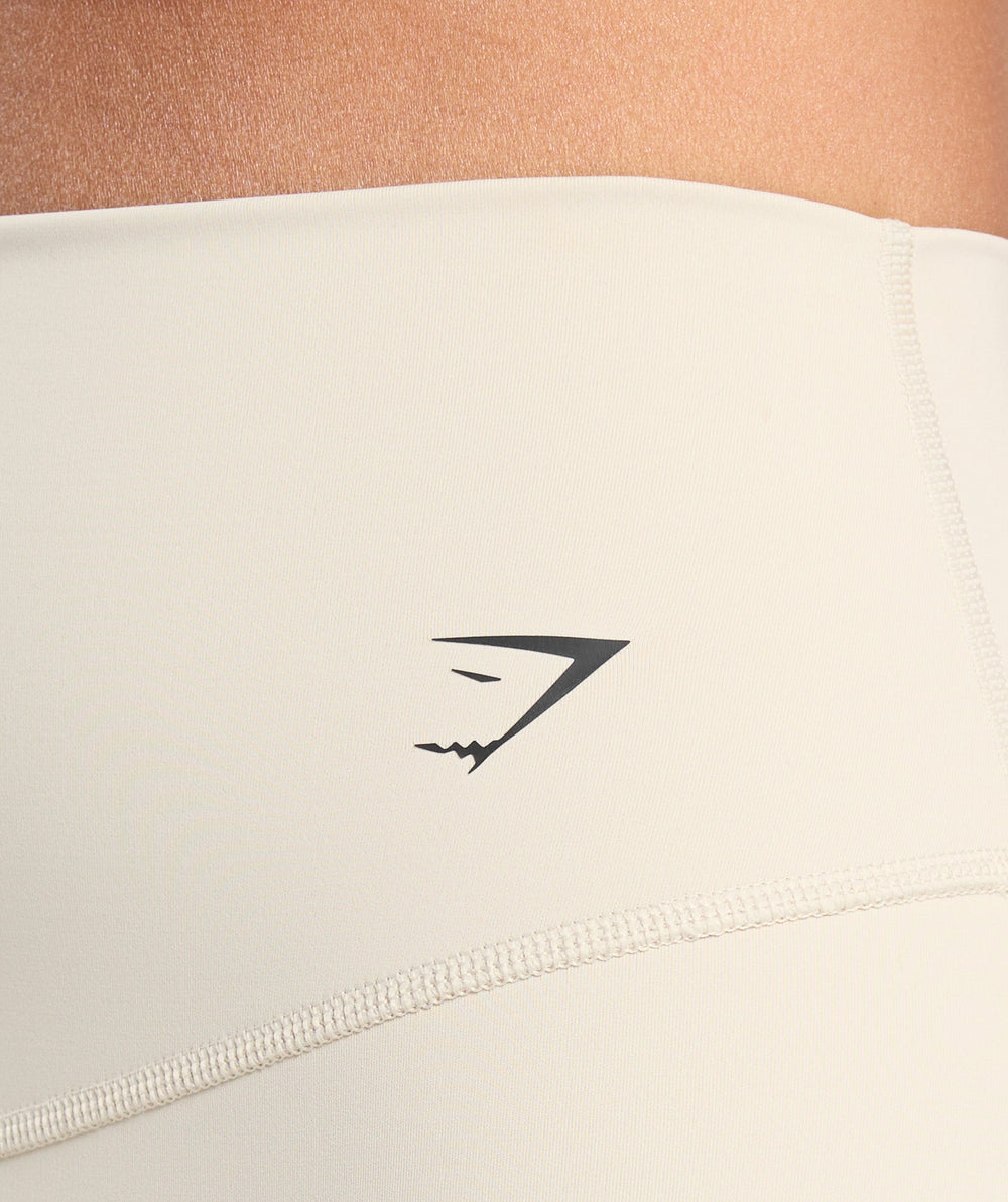Elevate Tattoo Graphic Shorts Cream Beige
