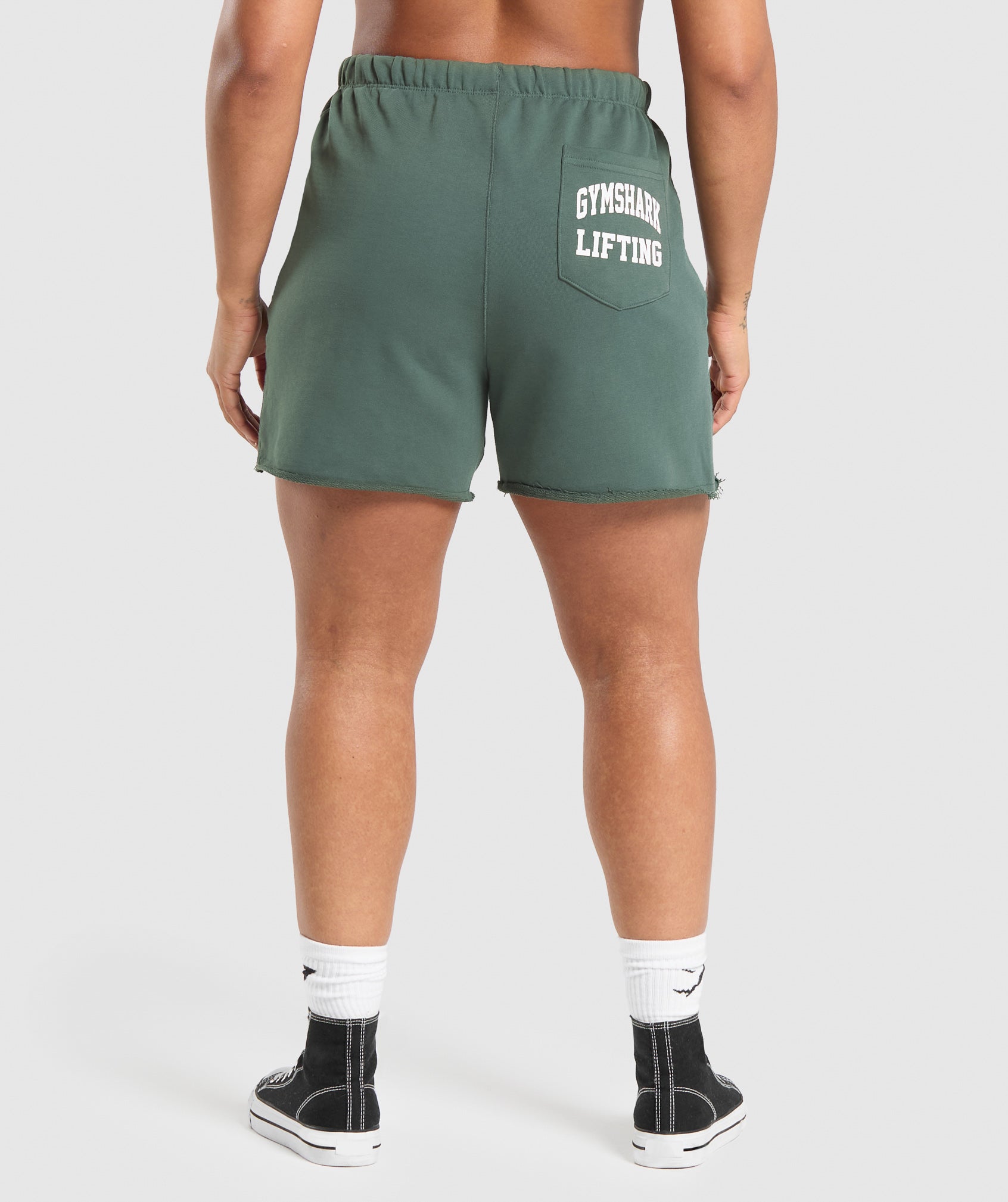 Lifting Graphic Shorts Slate Teal