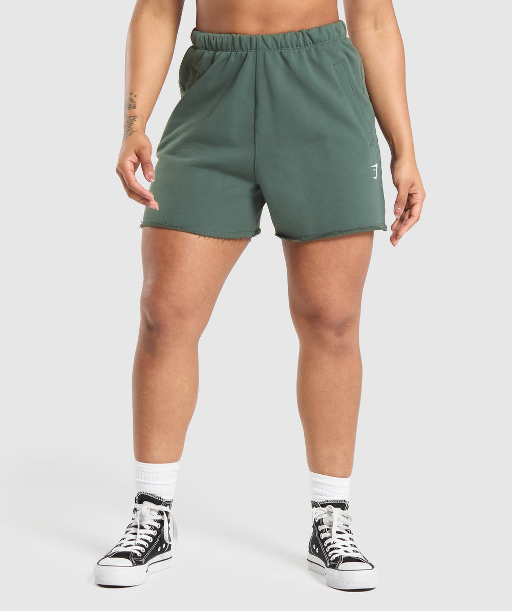 Lifting Graphic Shorts Slate Teal