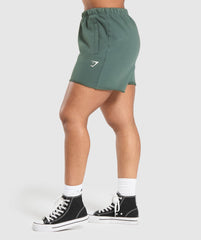 Lifting Graphic Shorts Slate Teal