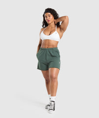 Lifting Graphic Shorts Slate Teal