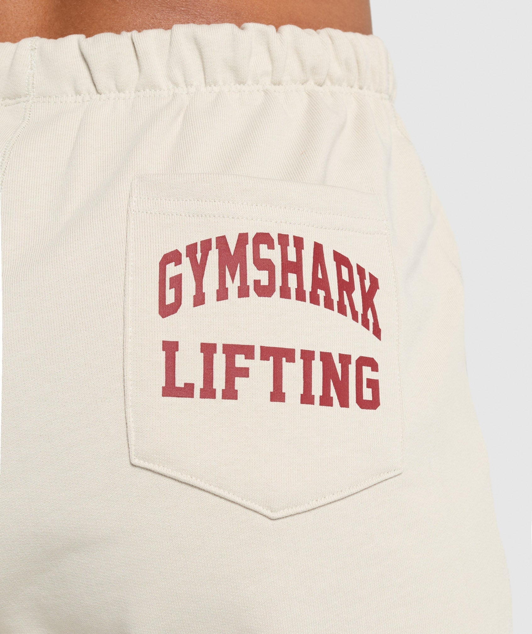 Lifting Graphic Shorts Pebble Grey