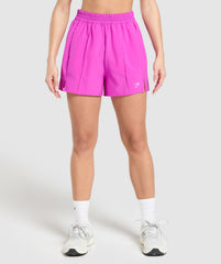 Pintuck Shorts Vibrant Pink