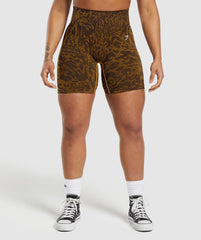 Adapt Safari Tight Shorts Archive Brown/Burnt Yellow