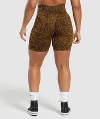 Adapt Safari Tight Shorts Archive Brown/Burnt Yellow