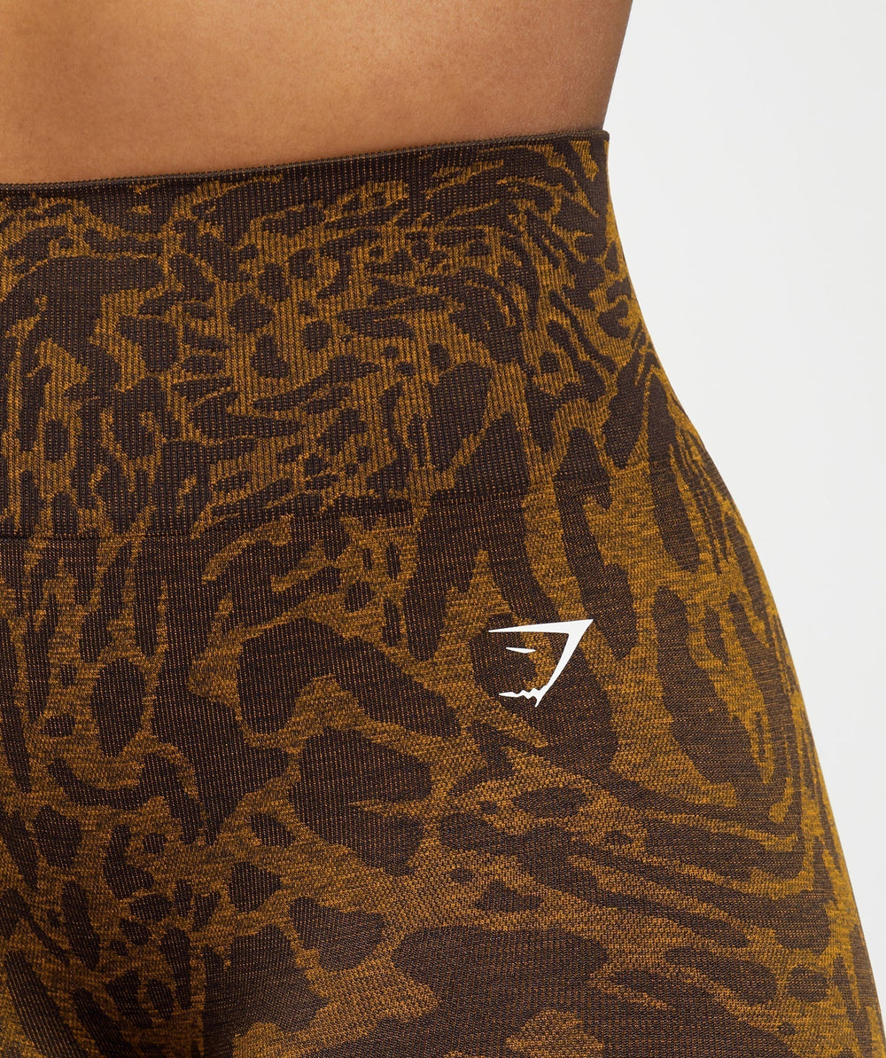 Adapt Safari Tight Shorts Archive Brown/Burnt Yellow