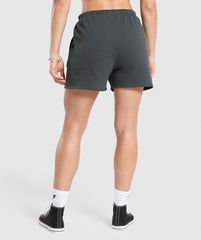 Strength Department Graphic Shorts Asphalt Grey