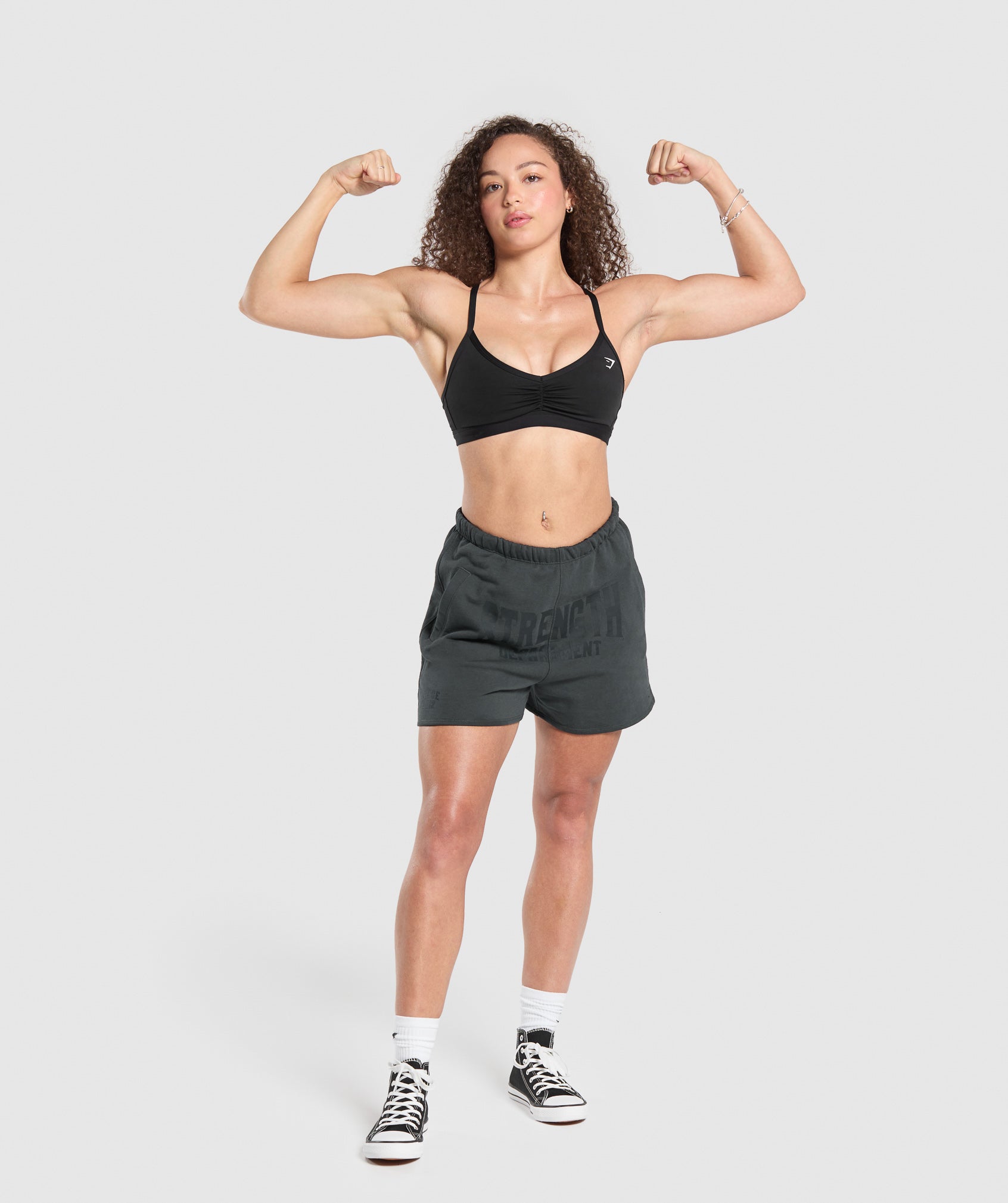 Strength Department Graphic Shorts Asphalt Grey