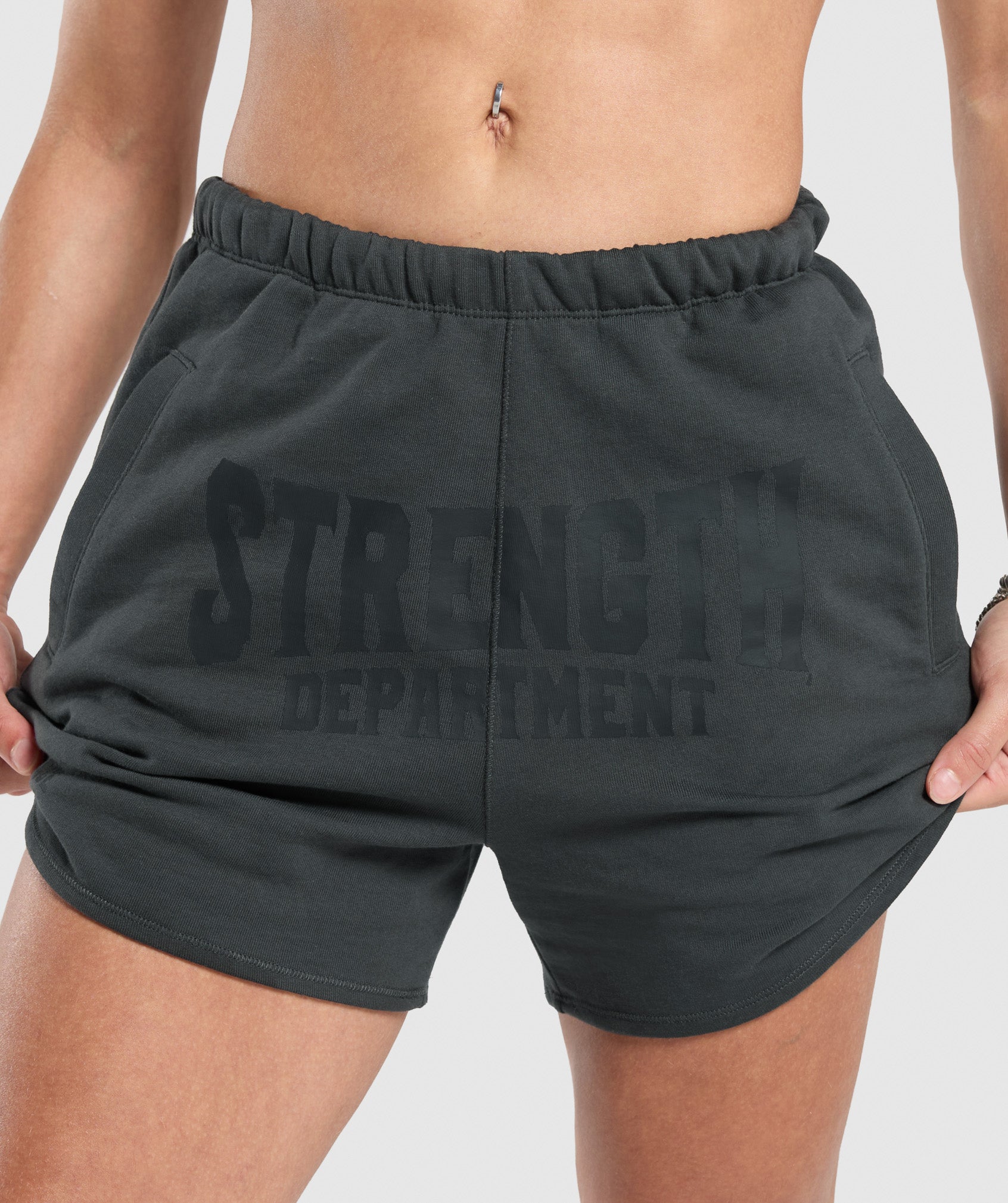 Strength Department Graphic Shorts Asphalt Grey