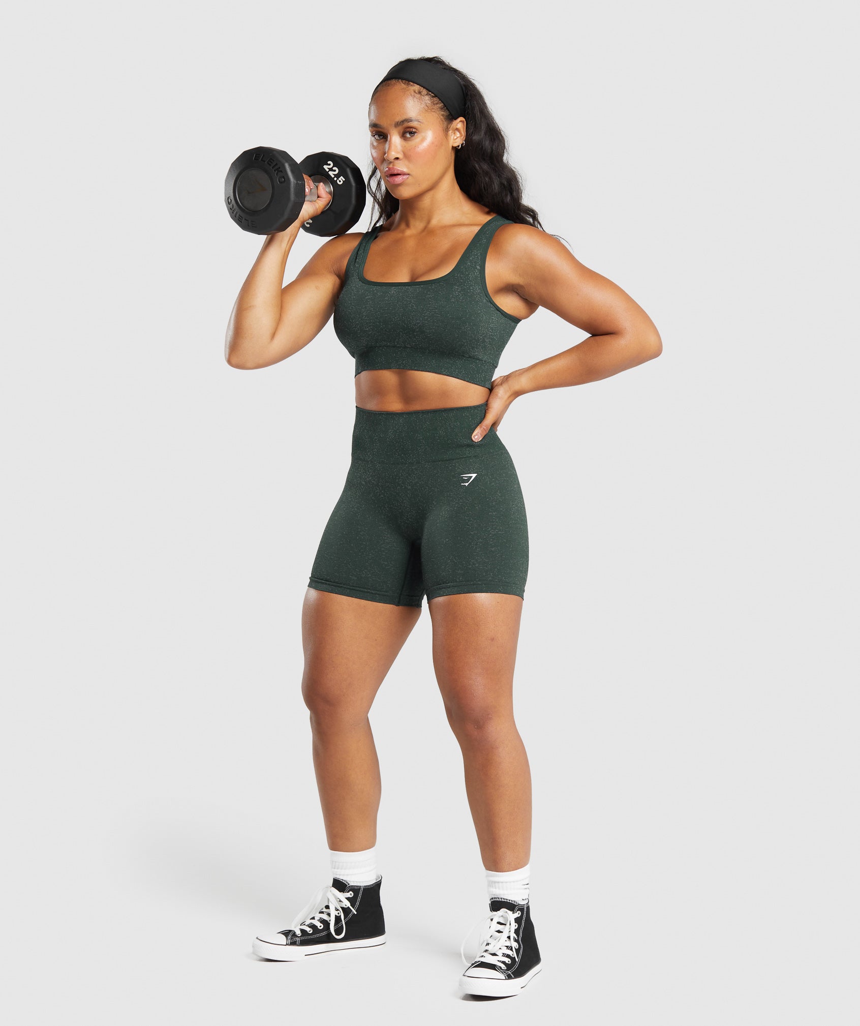 Adapt Fleck Seamless Shorts Victory Green/ Unit Green