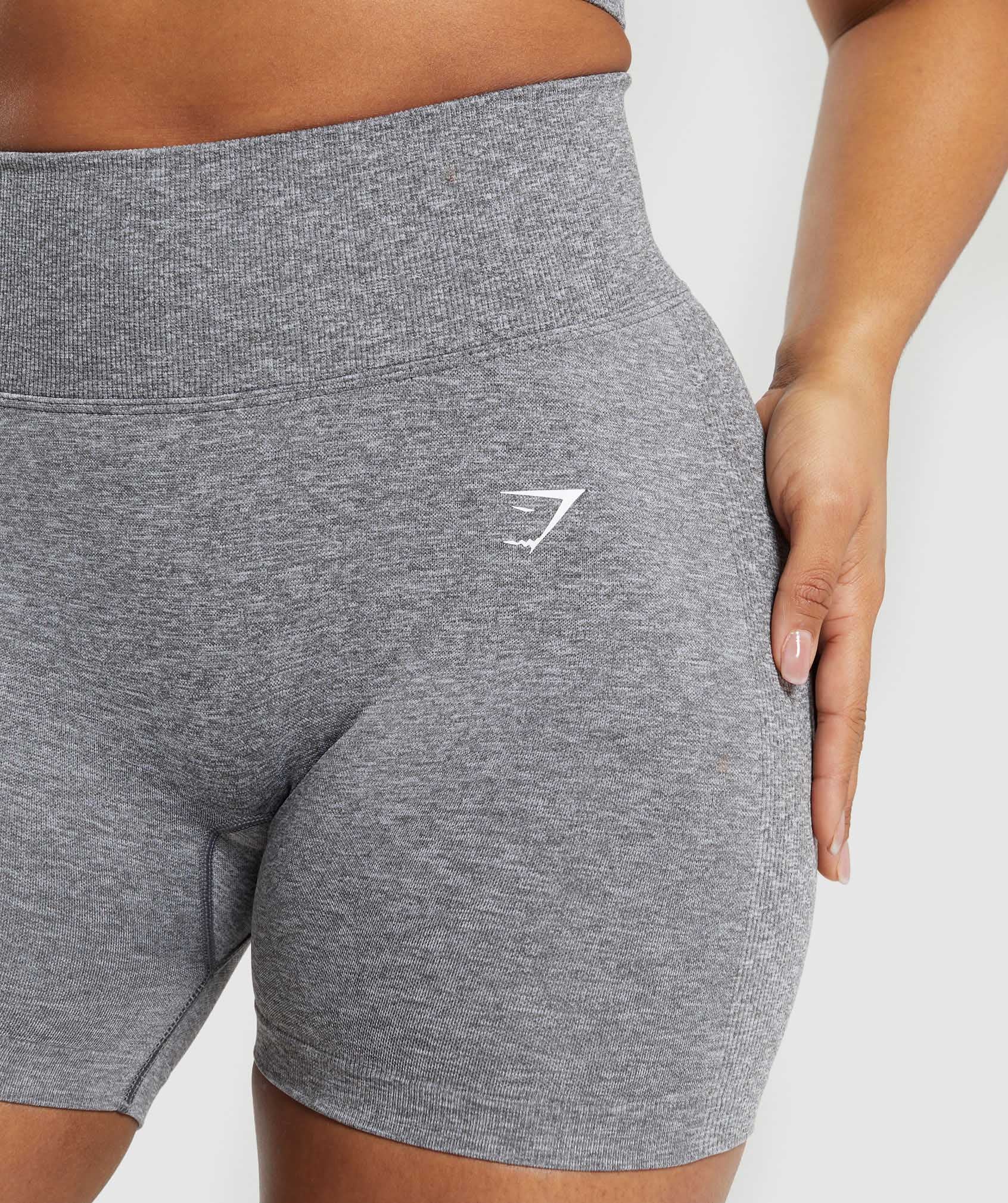 Lift Seamless Shorts Brushed Grey/White Marl