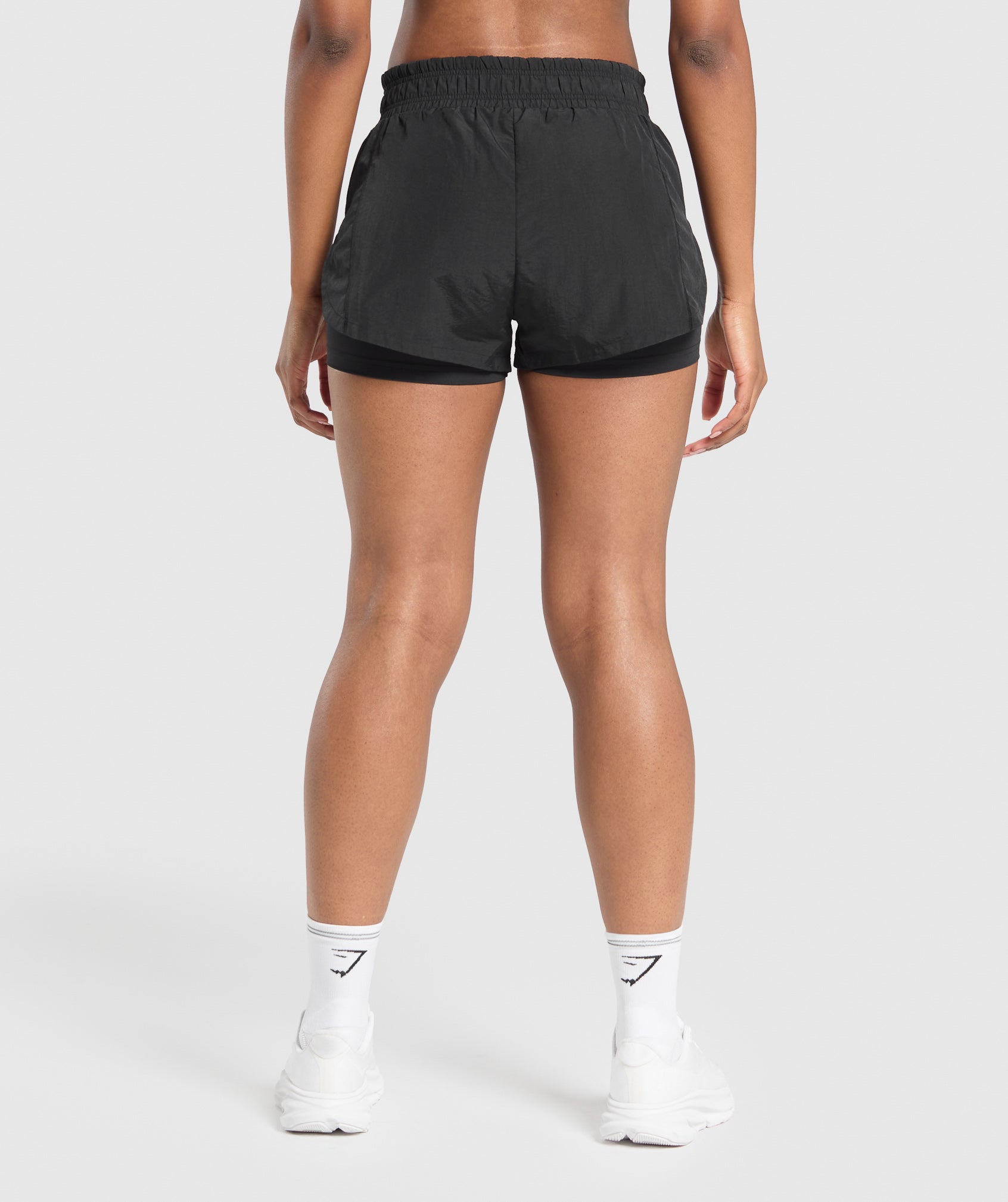 Running 2 in 1 Woven Shorts Black