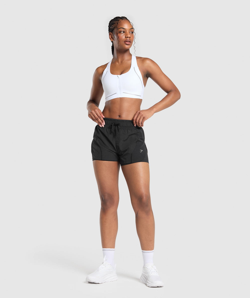 Running 2 in 1 Woven Shorts Black