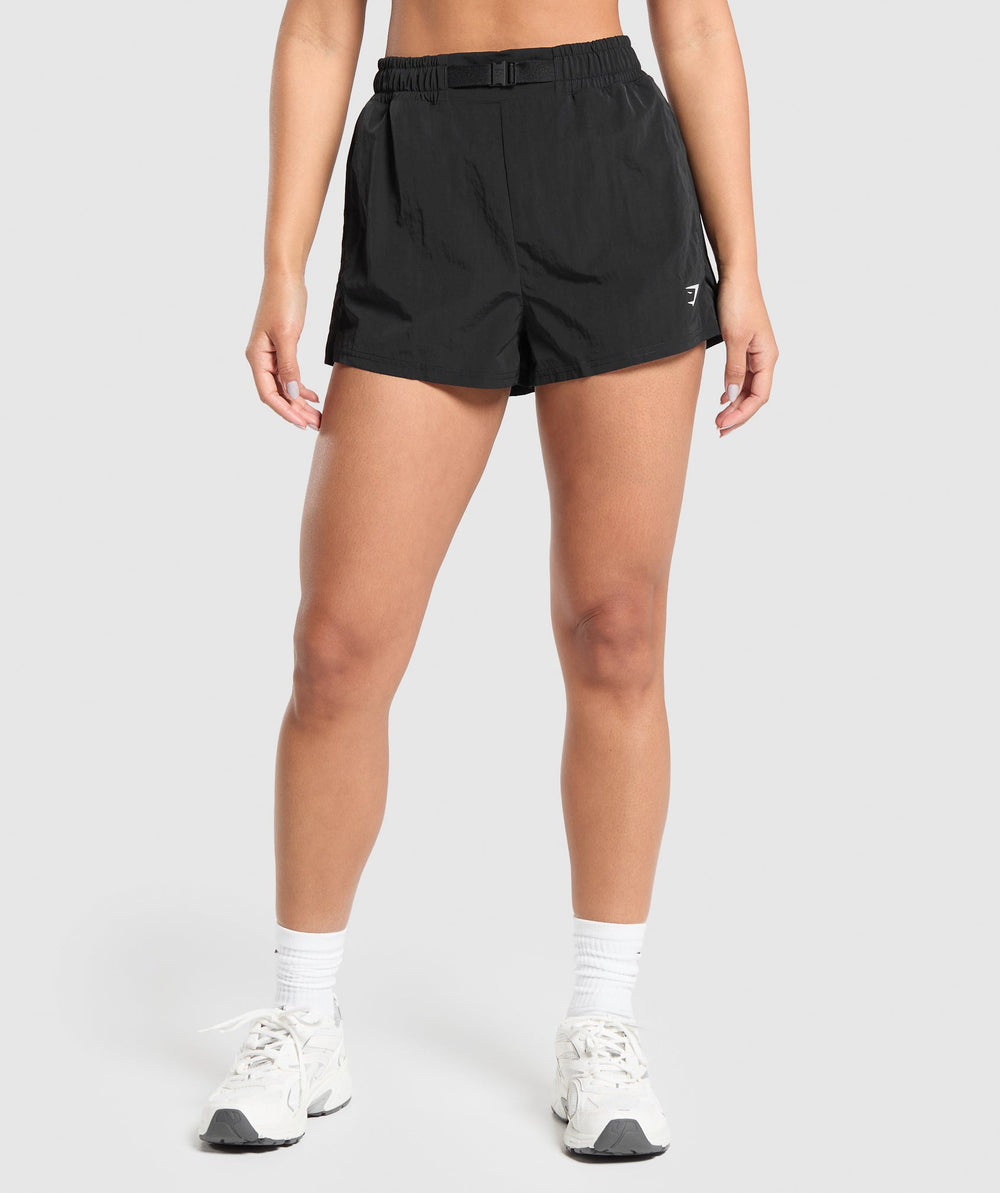 Buckle Waisted Shorts Black