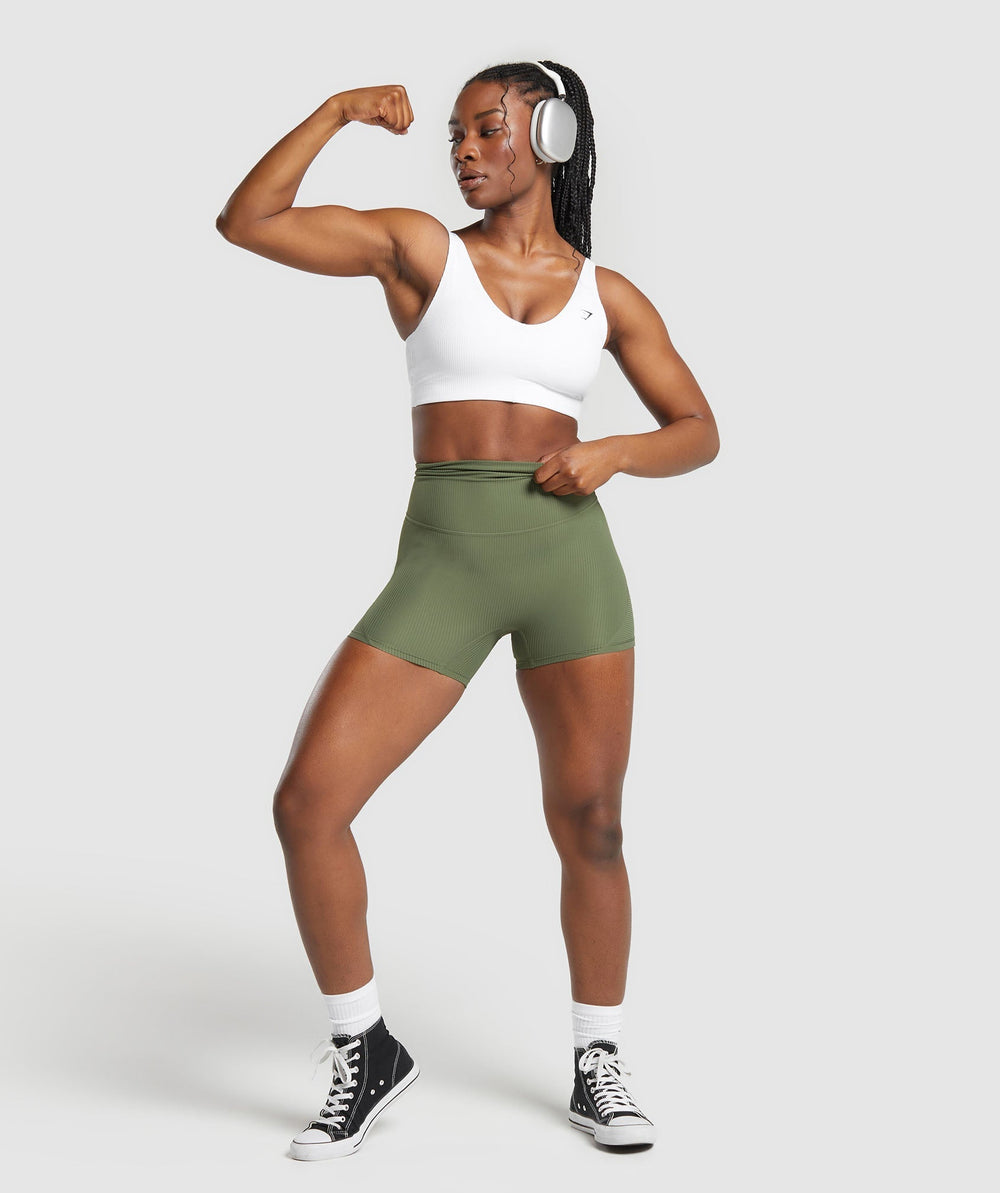 Ribbed Shorts Core Olive