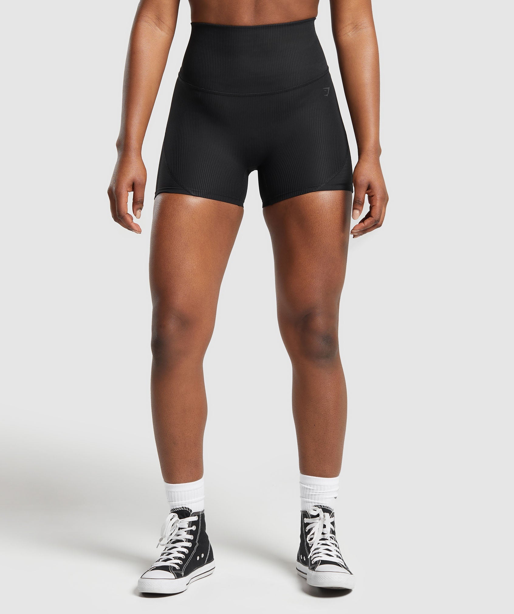 Ribbed Shorts Black