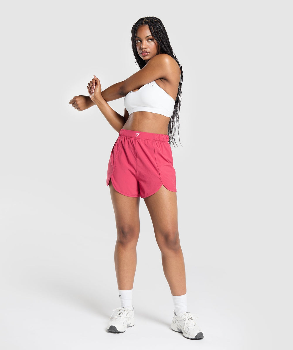 Scallop Hem Shaped Shorts Vintage Pink
