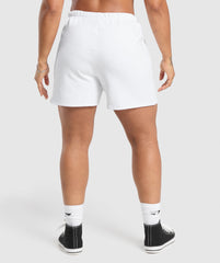 Strength Department Graphic Shorts White
