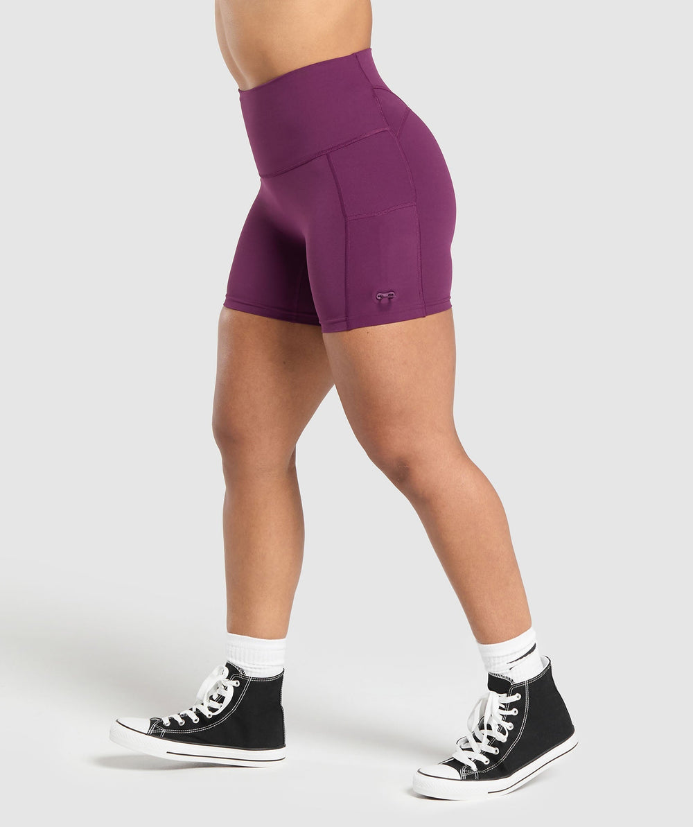 Legacy Logo Tight Shorts Magenta Purple