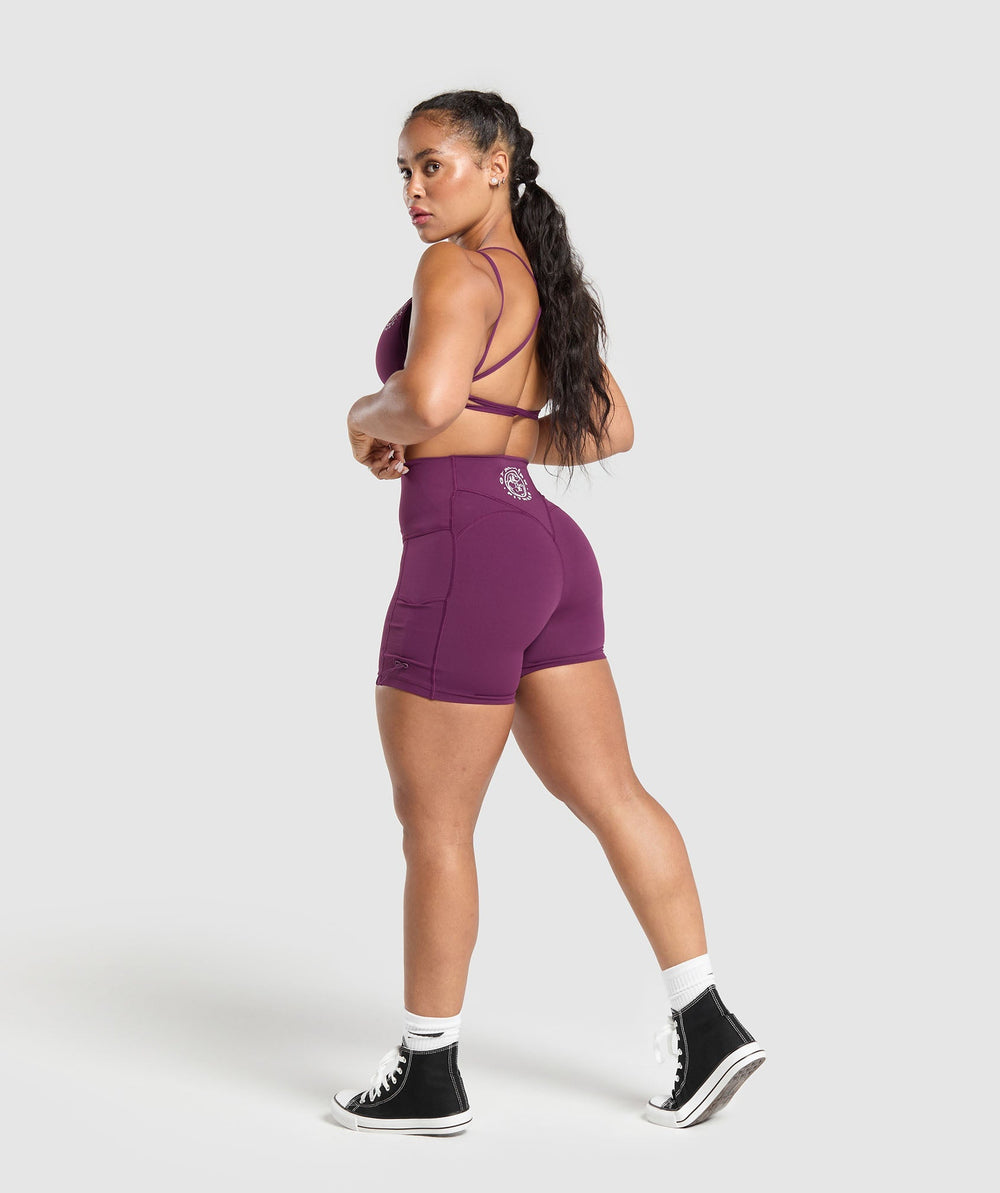 Legacy Logo Tight Shorts Magenta Purple