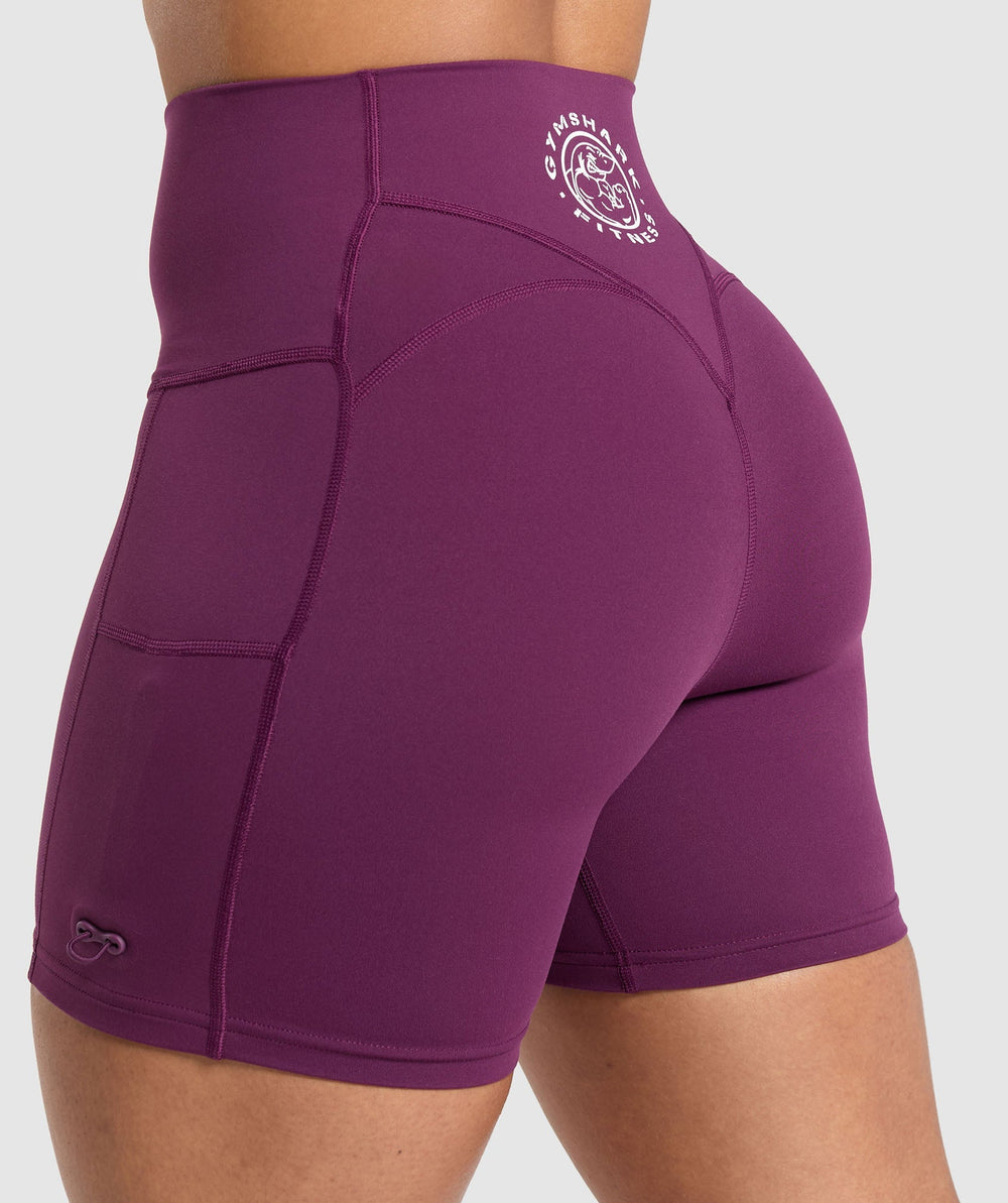 Legacy Logo Tight Shorts Magenta Purple
